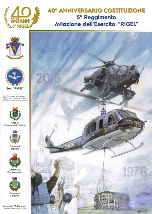 40 anniversario 5 reggimento rigel titolo