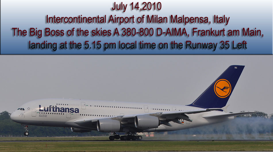 a 380 lufthansa malpensa top