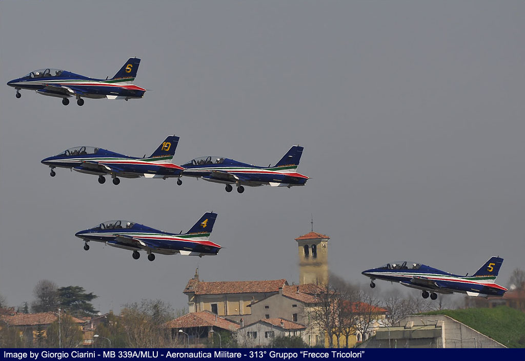 frecce tricolori addestramento a piacenza image 13