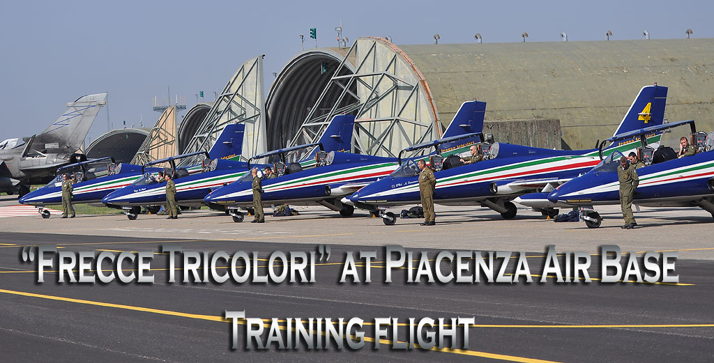 frecce tricolori addestramento a piacenza titolo